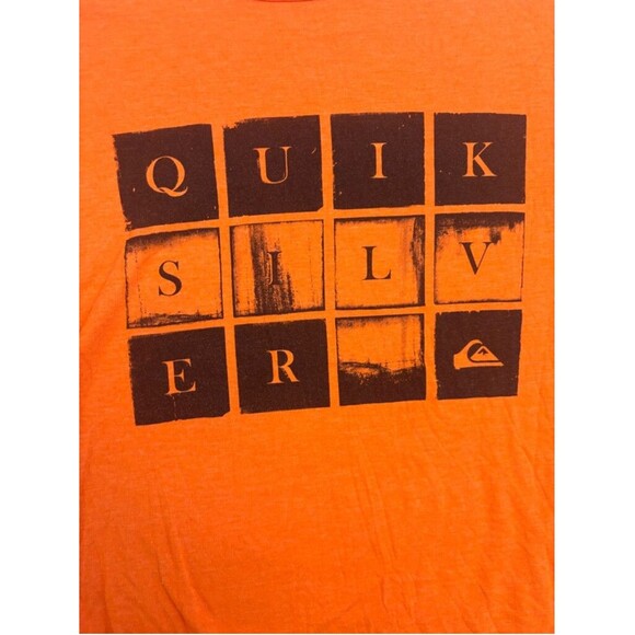 Men's Quiksilver T-Shirt XXL Orange - Picture 6 of 9